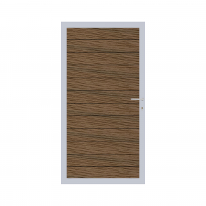 Elephant Mix and Match Zauntor Alu 90x180cm, Bausatz Füllung  WPC Driftwood Dark co-extrudiert