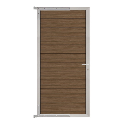 Elephant Mix and Match Zauntor Alu 90x175cm, Bausatz F�llung WPC Driftwood Dark co-extrudiert