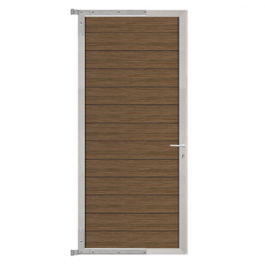 Elephant Mix and Match Zauntor Alu 90x189cm, Bausatz Füllung WPC Driftwood Dark co-extrudiert