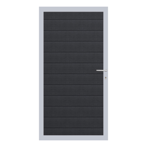 Elephant Mix and Match Zauntor Alu 90x175cm, Bausatz F�llung WPC Anthrazit co-extrudiert