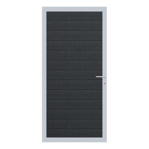 Elephant Mix and Match Zauntor Alu 90x189cm, Bausatz F�llung WPC Anthrazit co-extrudiert