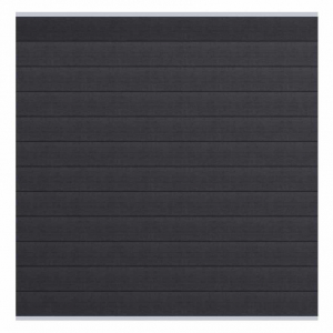 Elephant Steckzaun Set Mix and Match 180x174cm WPC Anthrazit co-extrudiert Leisten Silber