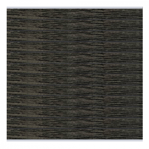 Elephant Steckzaun Set Mix and Match 180x174cm WPC Anthrazit co-extrudiert Leisten Silber