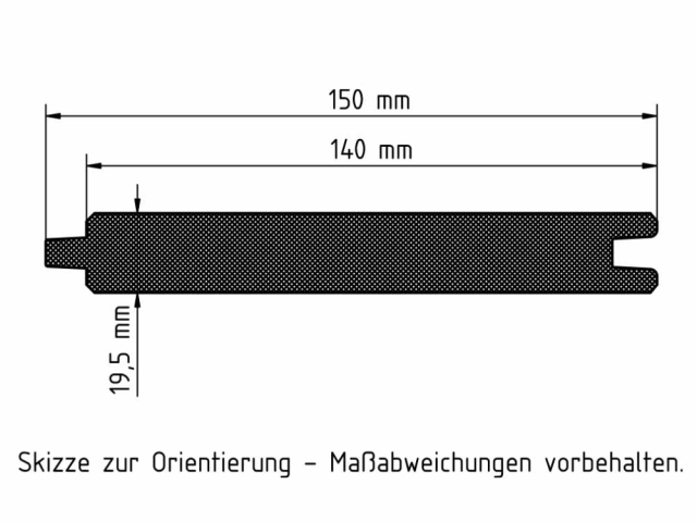 Elephant Steckzaun Set 180x174cm Mix and Match WPC Holzkohle Look co-extrudiert Leisten silber