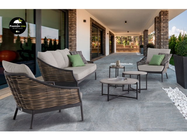 Apple Bee Milou 2-Sitzer Sofa schwarz 144cm