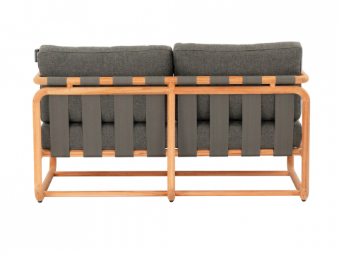 Apple Bee Dolce 2-Sitzer Teakholz Grau Loungesofa 142cm