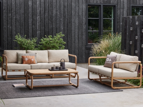 Apple Bee Dolce Kaffeetisch Teak 120x65cm