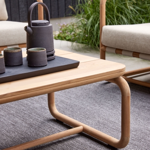 Apple Bee Dolce Kaffeetisch Teak 120x65cm