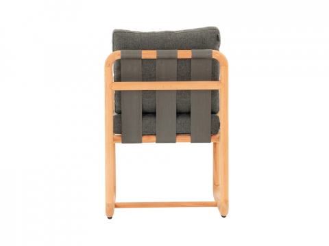 Apple Bee Dolce Armlehnstuhl Teakholz Grau
