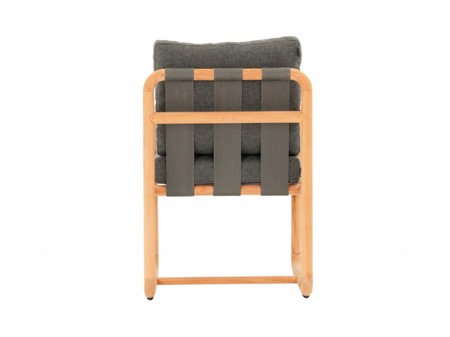 Apple Bee Dolce Armlehnstuhl Teakholz Grau