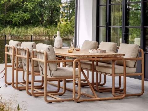 Apple Bee Dolce Gartentisch Teak 240x100cm
