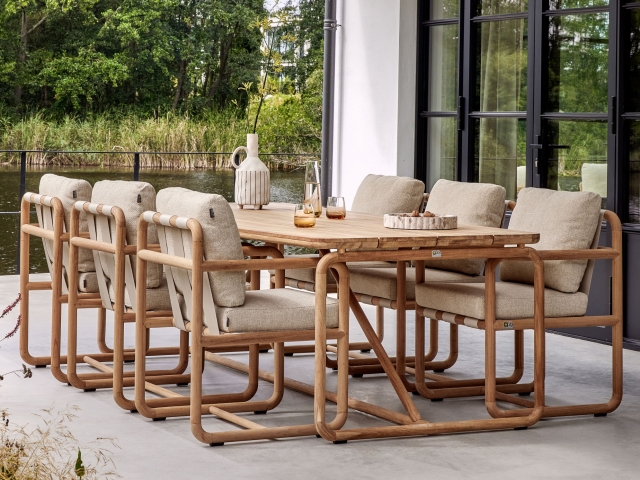 Apple Bee Dolce Gartentisch Teak 240x100cm