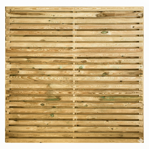 Zaun Linea Pinus 180x180 cm Kiefer druckimpr&auml;gniert beids. mit Leisten beplankt!