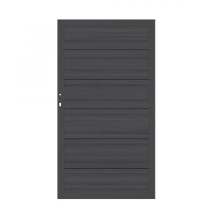 System WPC Platinum XL anthrazit Zauntor 3707 Universalanschlag 98x180 cm