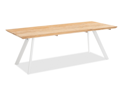 Niehoff Valetta Tisch, Aluminium Ivory 220x95cm