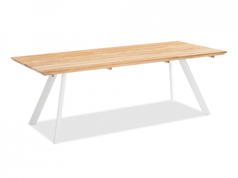 Niehoff Valetta Tisch, Aluminium Ivory 220x95cm