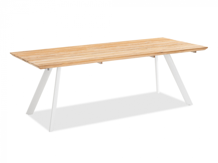 Niehoff Valetta Tisch, Aluminium Ivory 220x95cm