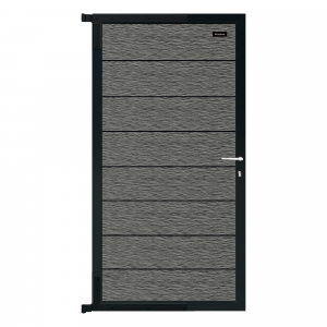 Elephant Zauntor Modular 180 WPC Rock Grey co-extrudiert 90x176cm inkl. Beschlag