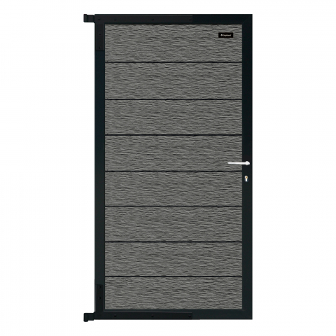 Elephant Zauntor Modular 180 WPC Rock Grey co-extrudiert 90x176cm inkl. Beschlag
