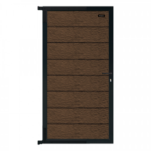 Elephant Zauntor Modular 180 WPC Driftwood Dark co-extrudiert 90x176cm, inkl. Beschlag