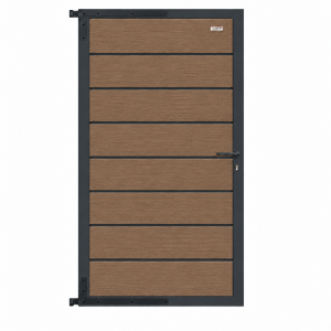 Elephant Zauntor Modular 180 WPC Natural Dark Brown co-ex 90x176cm, inkl. Beschlag