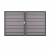 GrojaSolid Grande Premium BPC Steckzaun Doppeltor DIN Rechts Sonderbreite H:180cm BiColor-Sand-anthrazit DB703