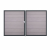 GrojaSolid Grande BPC Steckzaun Doppeltor DIN Rechts Sonderbreite H:180cm BiColor-Sand DB703