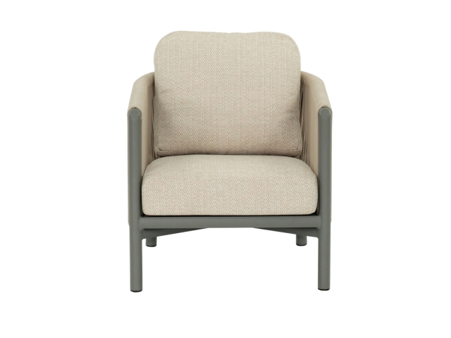 Apple Bee Bora Bora Lounge Sessel Rope inkl. Kissen Aluminium taupe