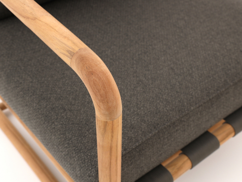 Apple Bee Dolce Gartenmöbel-Set aus Teakholz inkl. Tisch 240x100cm und 6 Sesseln