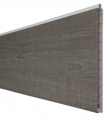 Groja BasicLine Steckzaun Premium Einzelprofil Grey Ash Cut 1,9x28,4x180cm