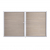 Groja BasicLine Steckzaun Doppeltor DIN Rechts Sonderbreite H:180cm Sheffield Oak EV1
