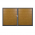 Groja BasicLine Steckzaun Doppeltor DIN Rechts Sonderbreite H:180cm Asteiche natur DB703