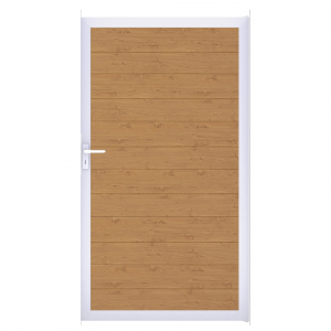 Groja BasicLine Steckzaun schmal Universal Tor 100x180cm Asteiche natur EV1