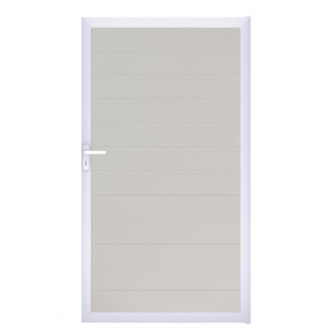 Groja BasicLine Steckzaun schmal Universal Tor 100x180cm weiß  EV1