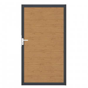 Groja BasicLine Steckzaun schmal Universal Tor 100x180cm Asteiche natur  DB703