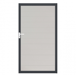 Groja BasicLine Steckzaun schmal Universal Tor 100x180cm weiß DB703