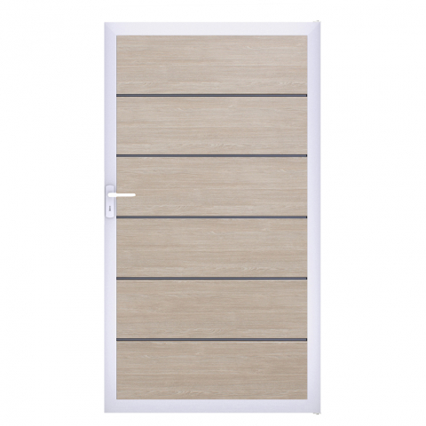 Groja BasicLine Steckzaun Premium Universal Tor 100x180cm Sheffield Oak EV1