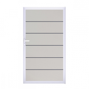 Groja BasicLine Steckzaun Premium Universal Tor 100x180cm Weiß EV1
