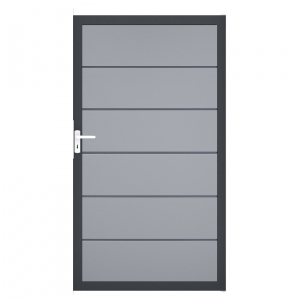Groja BasicLine Steckzaun Premium Universal Tor 100x180cm silbergrau DB703