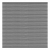 Elephant Steckzaun Set Mix and Match 180x174cm WPC Duo-Dark Grey co-extrudiert anth. Leisten