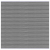 Elephant Steckzaun Set Mix and Match 180x174cm WPC Duo-Dark Grey co-extrudiert silber Leisten