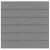 Elephant Steckzaun Set Mix and Match 180x174cm WPC Duo-Dark Grey Breit co-extrudiert silber Leisten