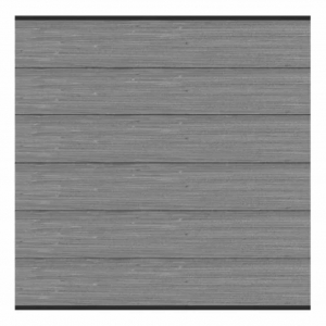 Elephant Steckzaun Set Mix and Match 180x174cm WPC Duo-Dark Grey Breit co-extrudiert anthr. Leisten