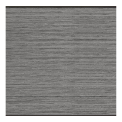 Elephant Steckzaun Set Mix and Match 180x174cm WPC Duo-Dark Grey breit co-extrudiert anthr. Leisten