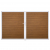 Groja BasicLine Steckzaun schmal DIN Rechts Doppeltor Sonderbreite H:180cm Golden Oak EV1