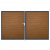 Groja BasicLine Steckzaun schmal Doppeltor DIN Rechts Sonderbreite H:180cm Golden Oak DB703