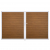 Groja BasicLine Steckzaun schmal DIN Links Rechts Doppeltor Sonderbreite H:180cm Golden Oak EV1