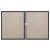 Groja BasicLine Steckzaun schmal Doppeltor DIN Links Sonderbreite H:180cm Sheffield Oak DB703