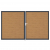 Groja BasicLine Steckzaun schmal Doppeltor DIN Links Sonderbreite H:180cm Asteiche natur DB703