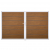 Groja BasicLine Steckzaun Premium DIN Rechts Doppeltor Sonderbreite H:180cm Golden Oak EV1